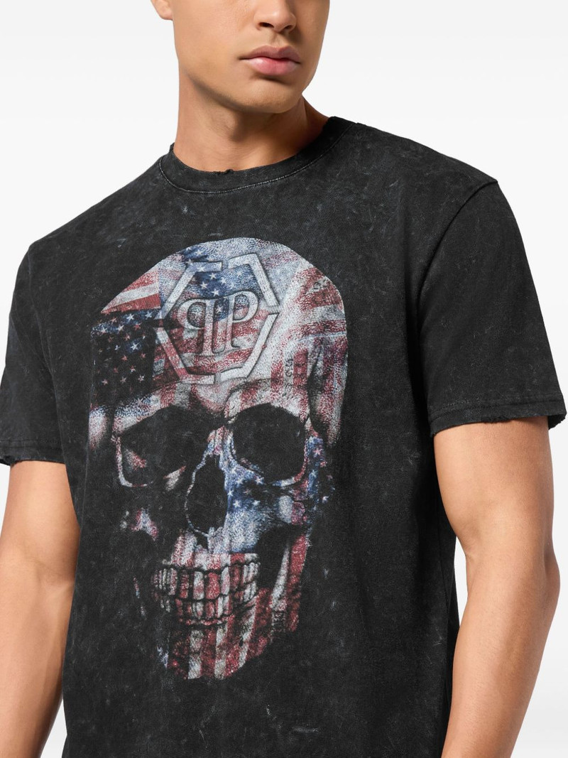 Skull America washed T-shirt 4