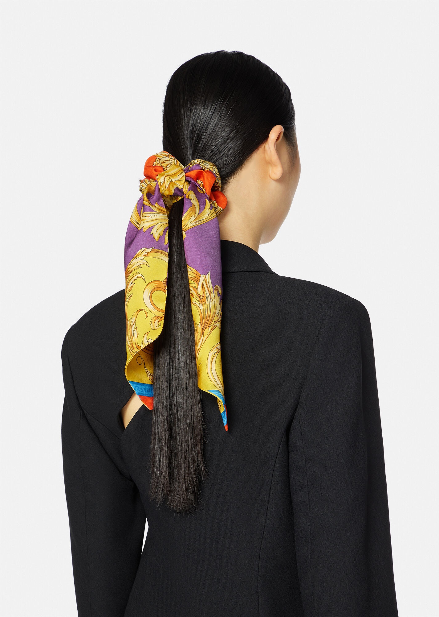 Barocco Goddess Silk Scrunchie - 2