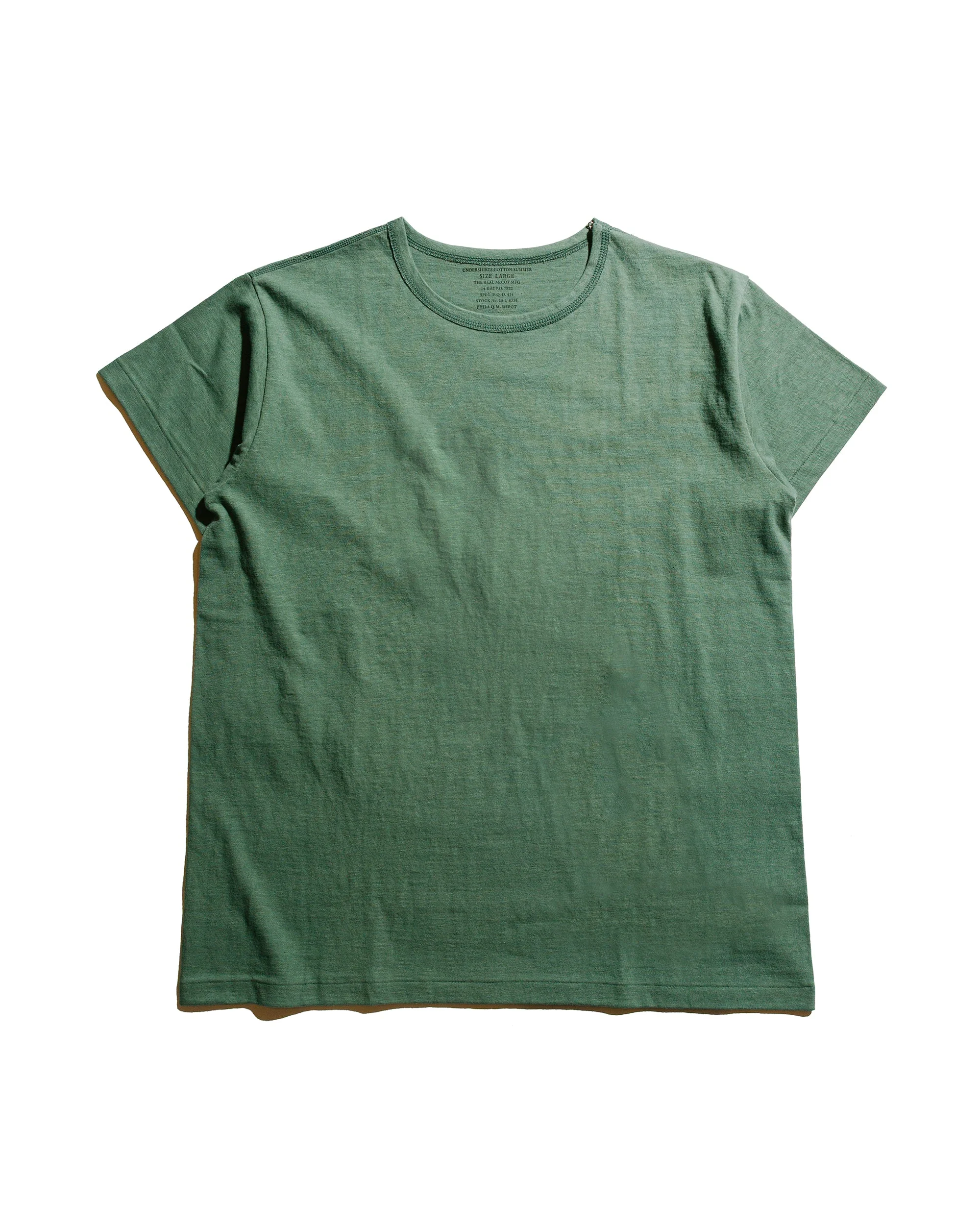 MC24014 Undershirt, Cotton, Summer Green - 1