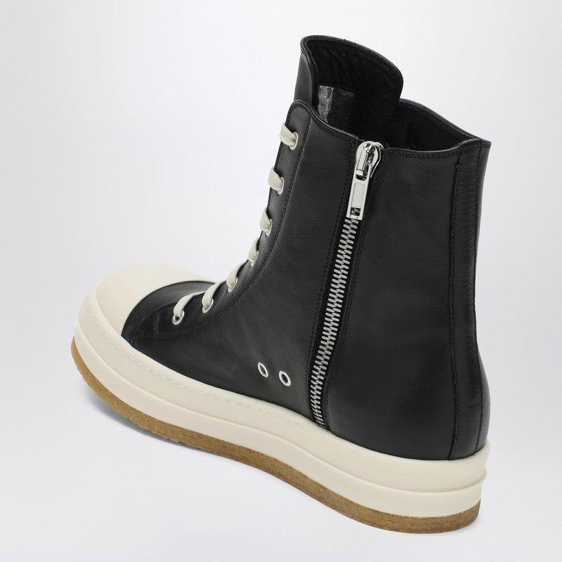 Rick Owens Black/Milk White Creep Sneakers Men - 2