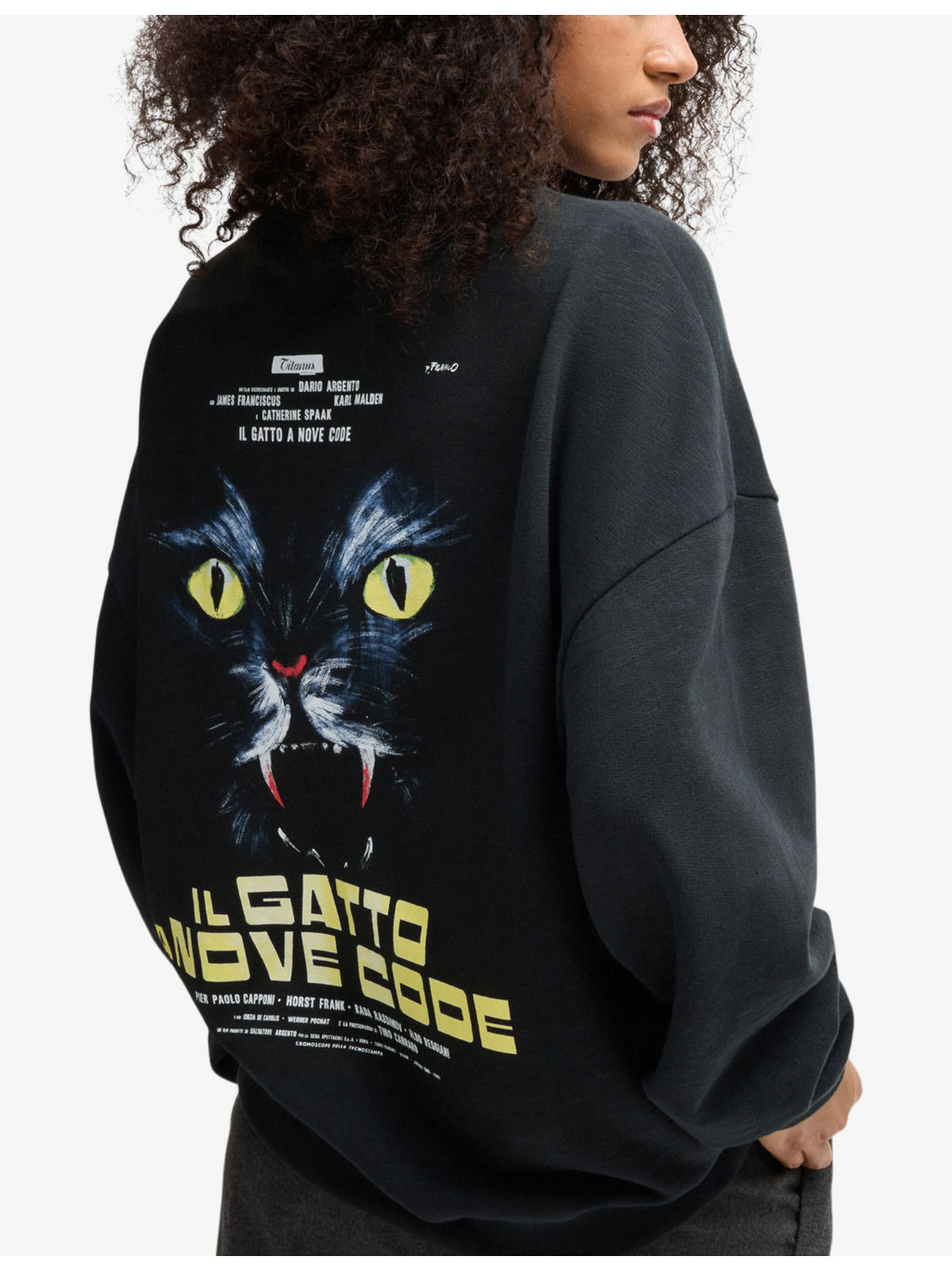 Branded-print relaxed-fit cotton-jersey sweatshirt - 3