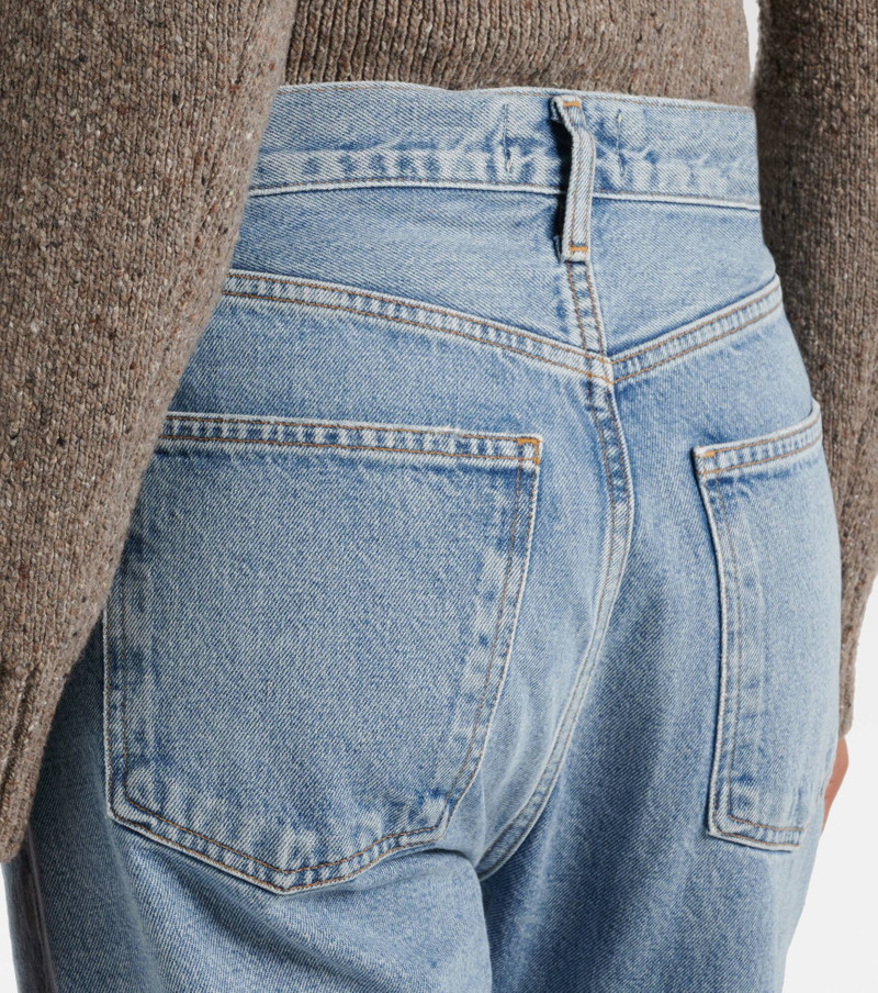 90's Pinch Waist high-rise straight jeans 6