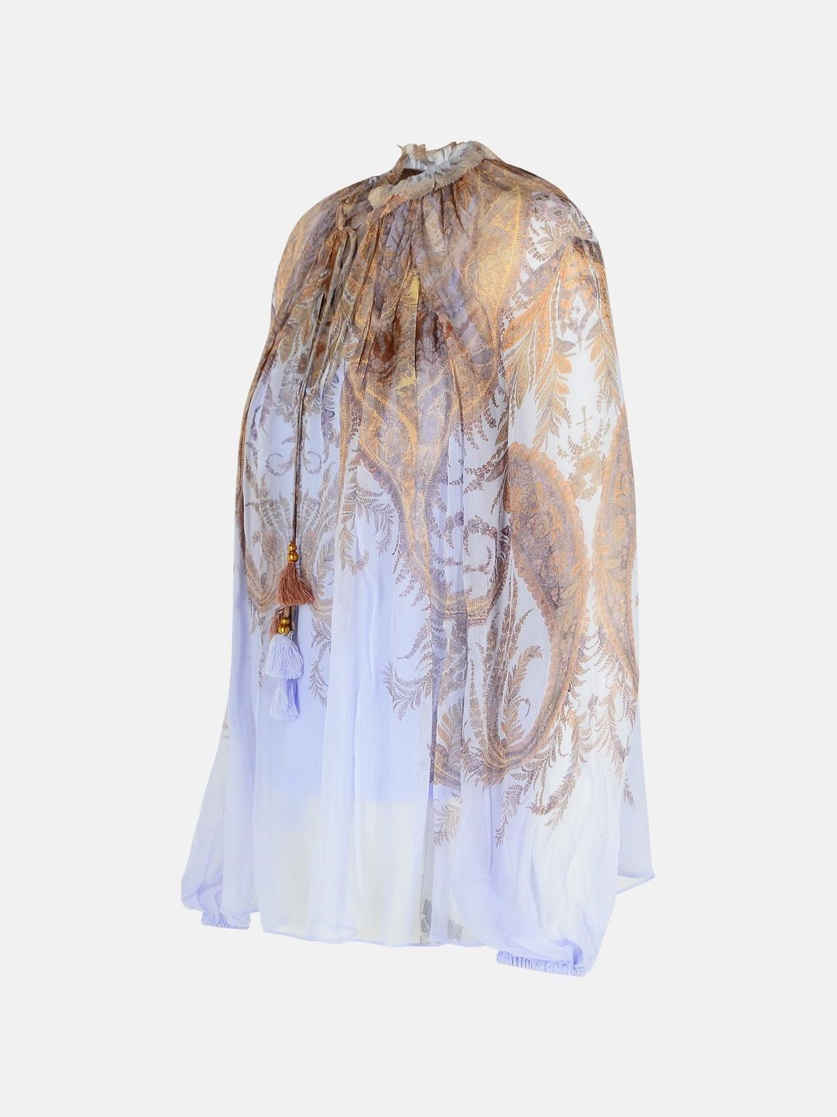 LILAC VISCOSE BLOUSE - 2