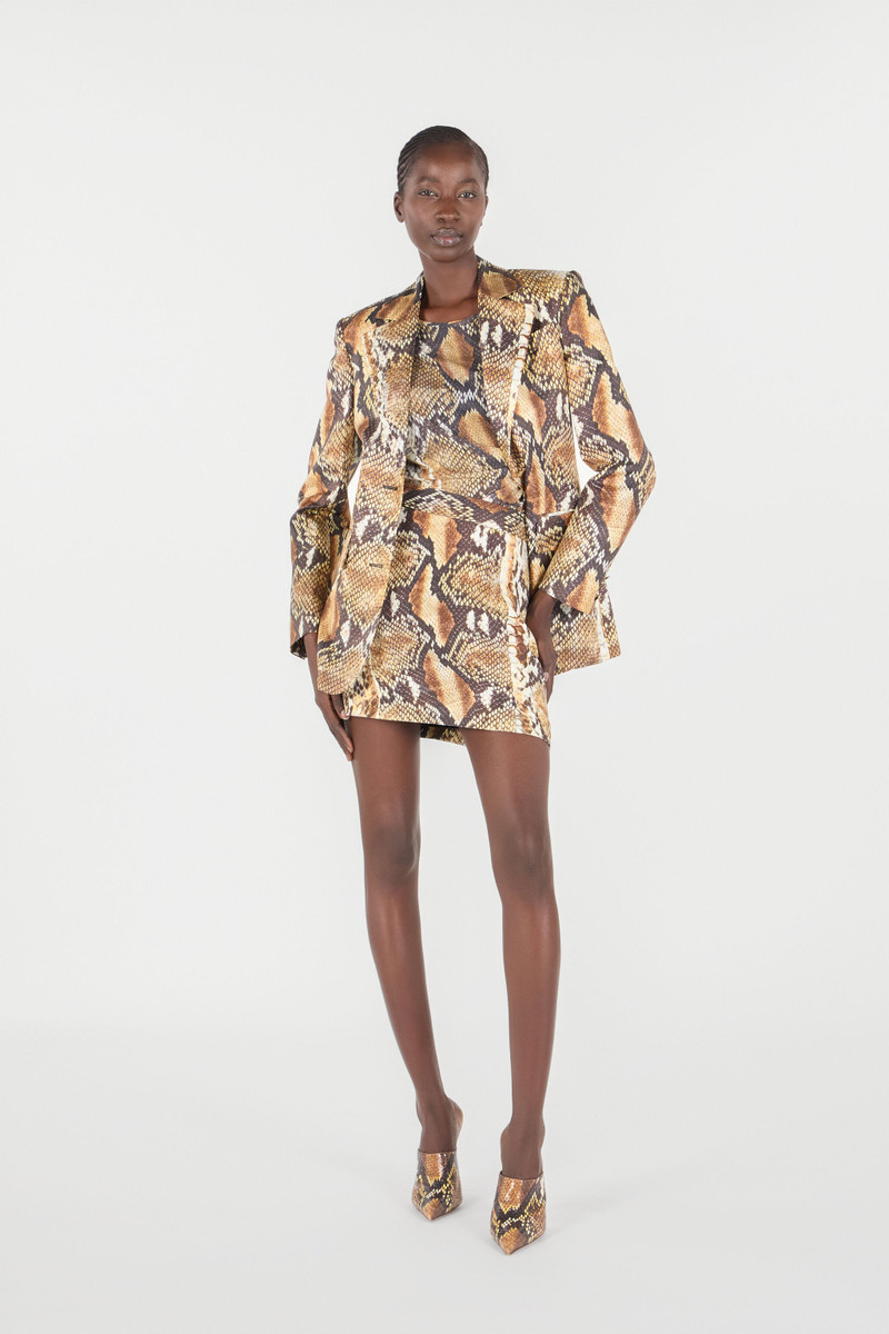 Roberto Cavalli Python Print Mini Skirt outlook