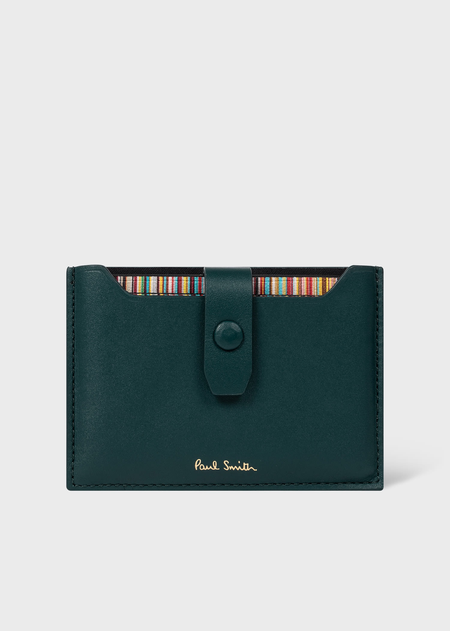 Credit Card Holder Wallet With 'Signature Stripe' Pull Out - 1