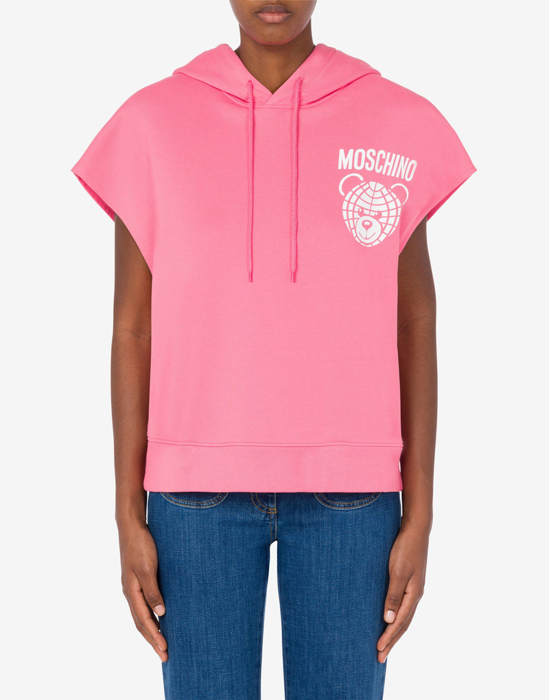 Moschino SLEEVELESS MOSCHINO TEDDY BEAR HOODIE outlook
