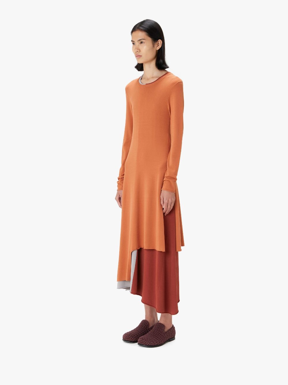 COLOUR BLOCK LAYERED DRESS - 4