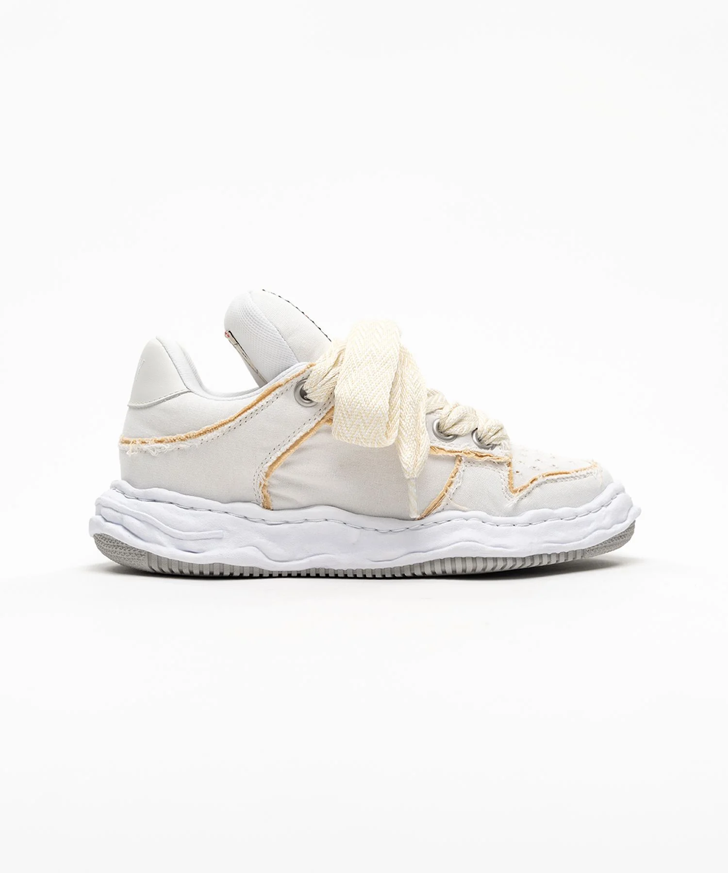 "WAYNE PUFFER" OG Sole Patterned Lace Canvas Low-top Sneakers - 1