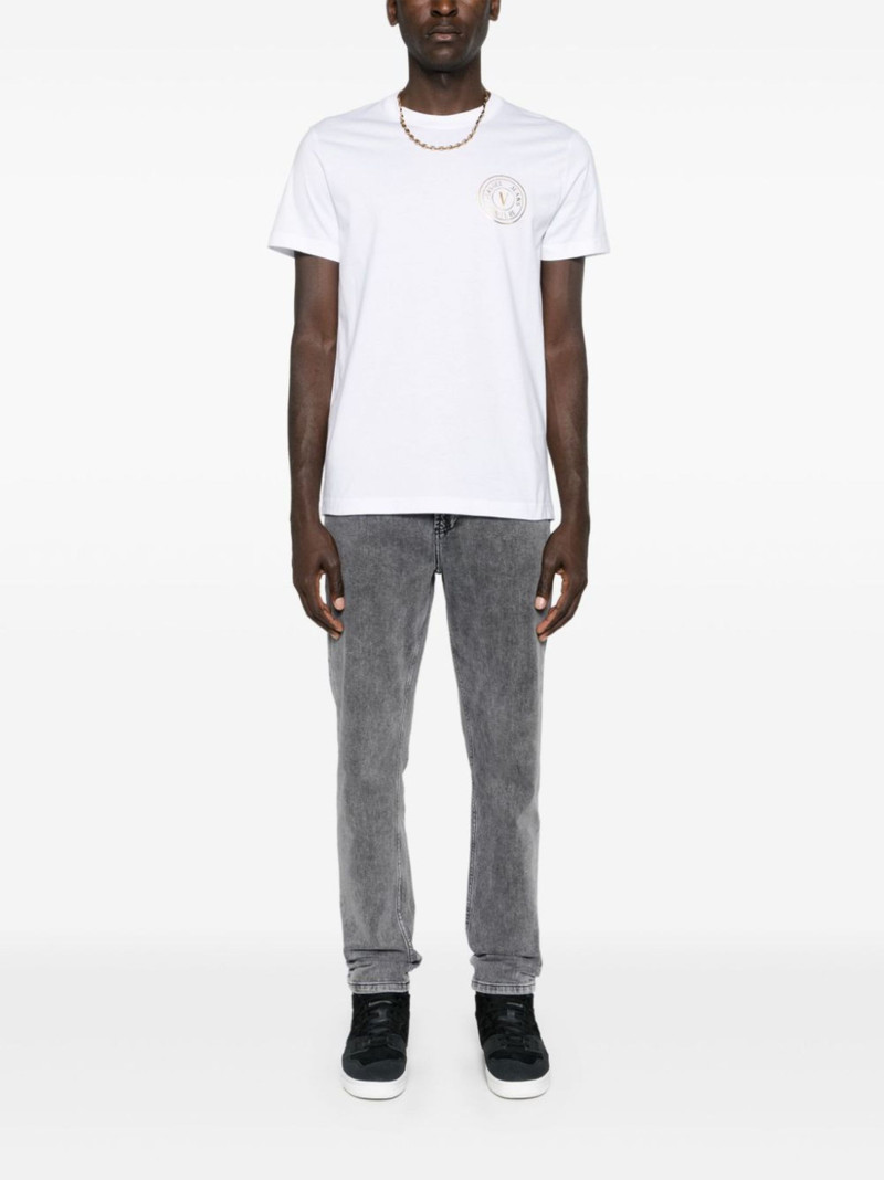 VERSACE JEANS COUTURE logo-print cotton T-shirt outlook