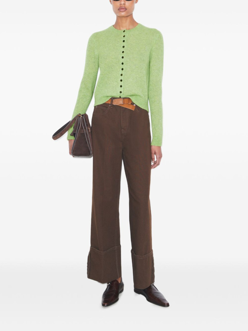 TORY BURCH straight-leg cuffed jeans outlook