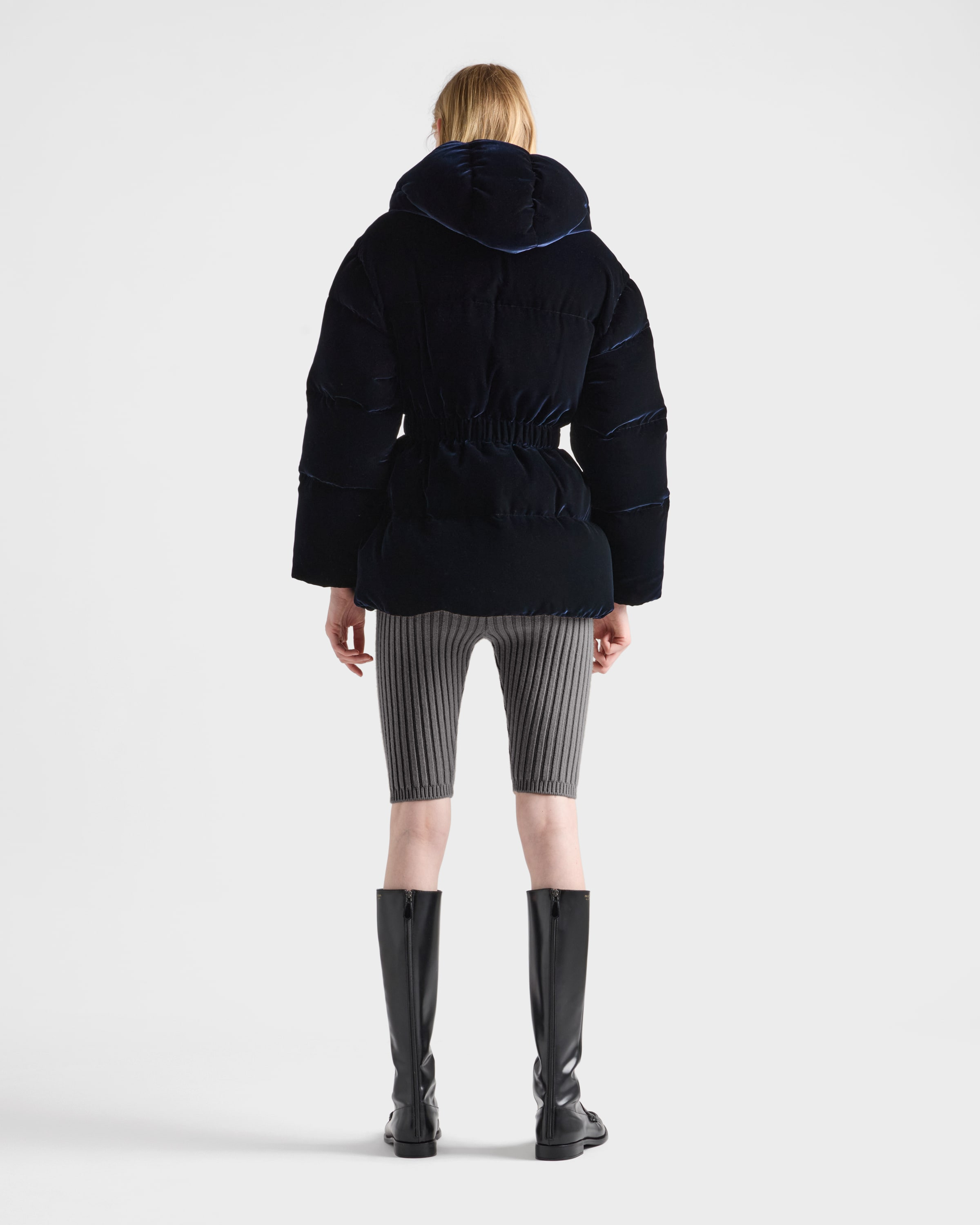 Velvet down jacket - 5