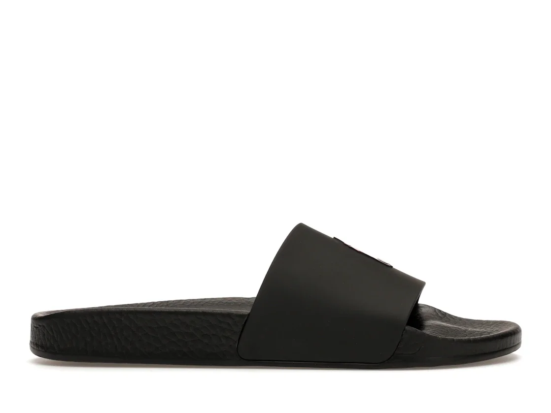Polo Ralph Lauren Signature Pony Slide Black Red - 1
