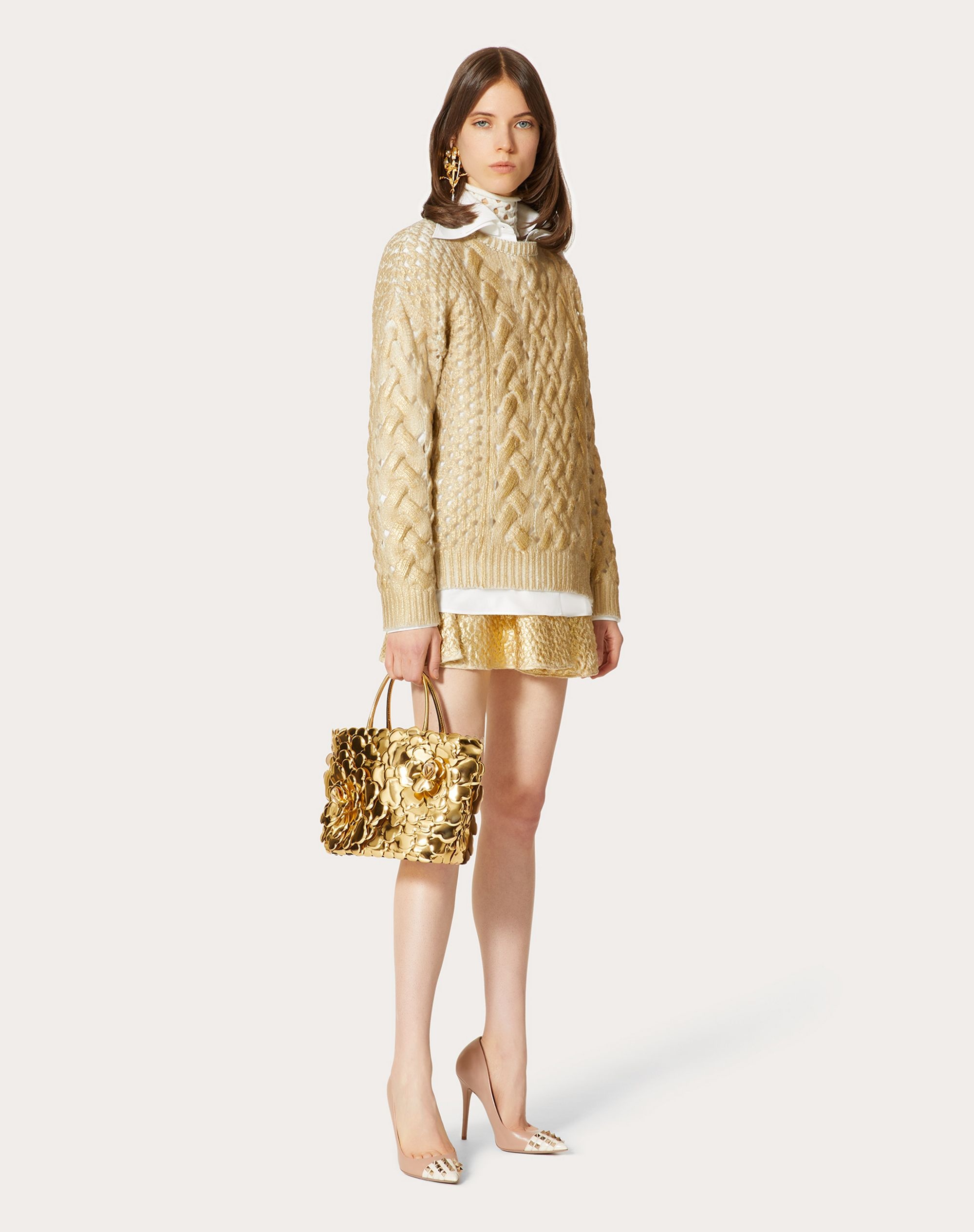 GOLD WOOL SWEATER - 2