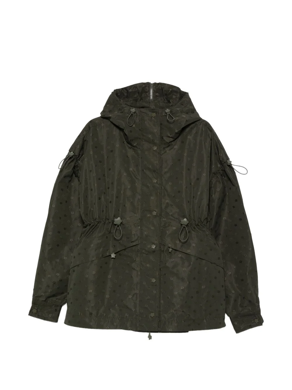 drawstring floral jacket - 1