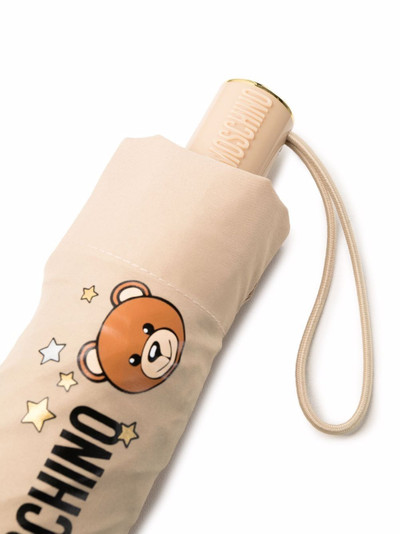 Moschino Teddy Bear logo-print umbrella outlook