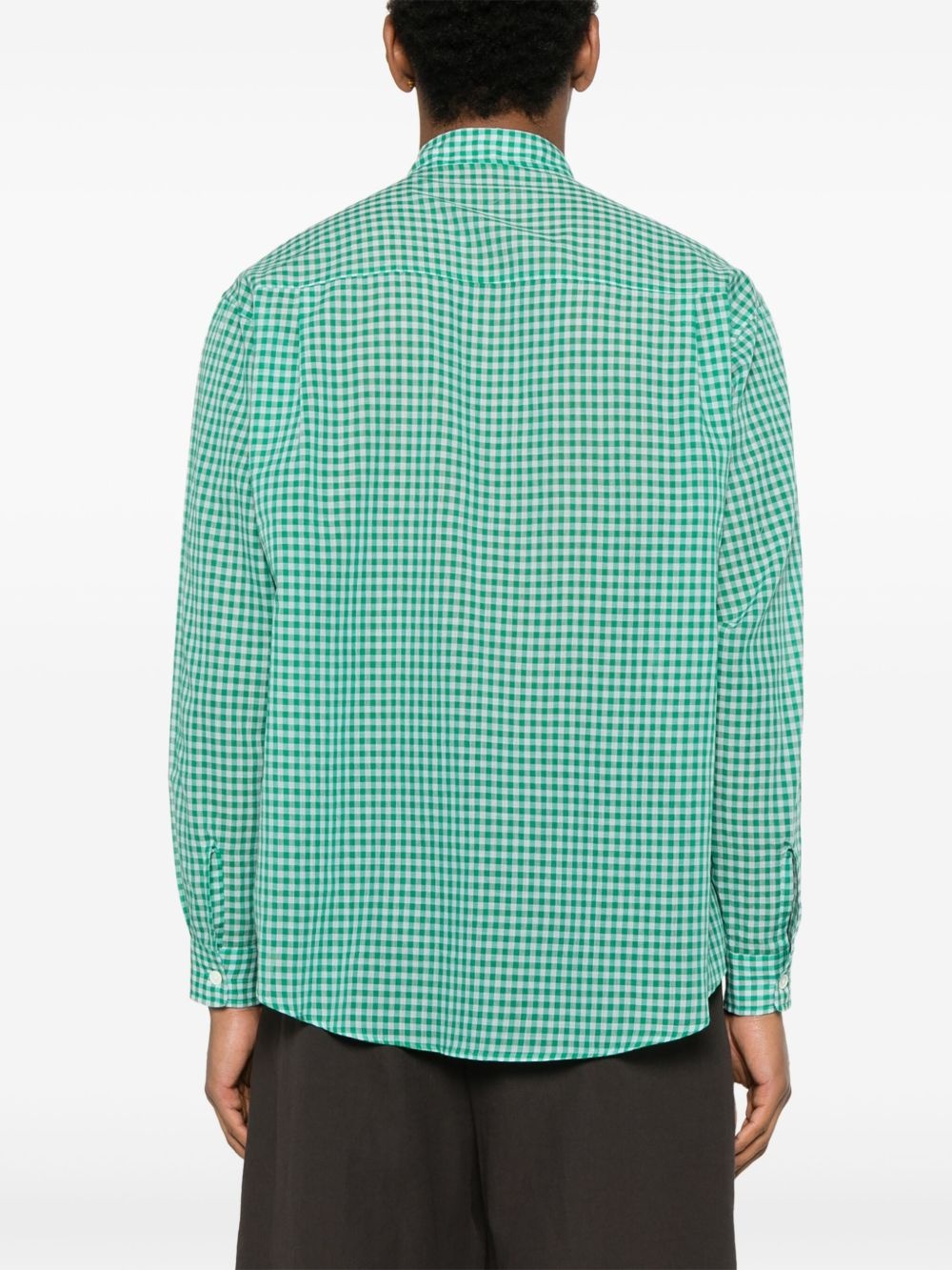 checked cotton shirt - 4