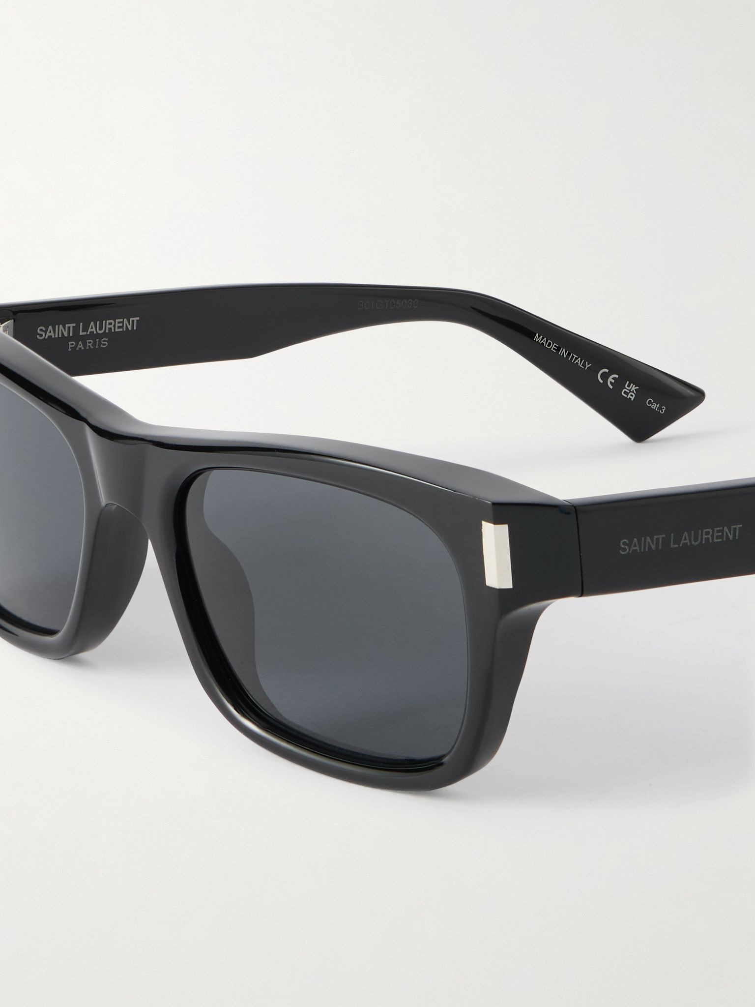 Square-Frame Acetate Sunglasses Black - 3