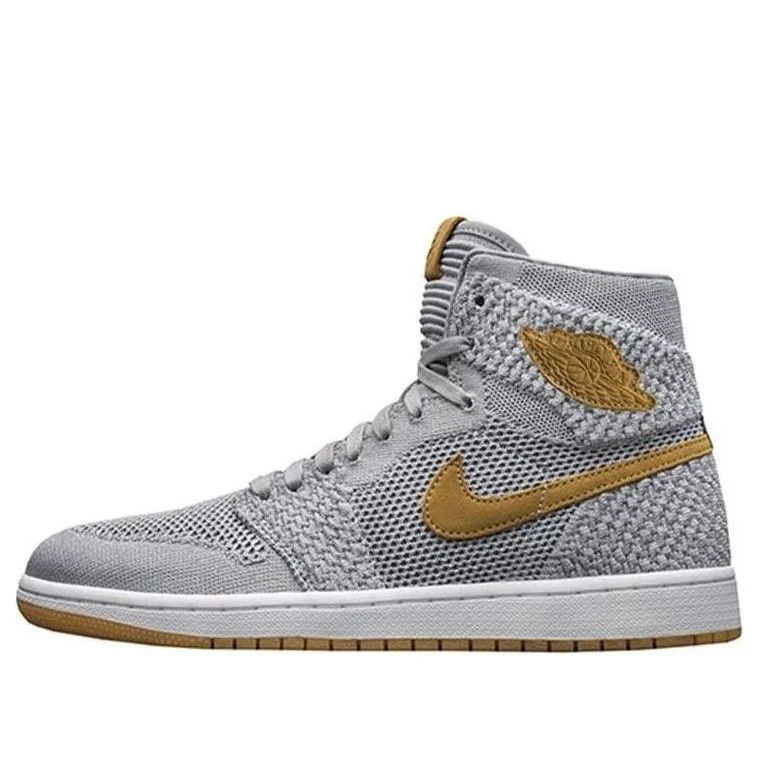 Air Jordan 1 Retro High OG Flyknit 'Wolf Grey' 919704-025 - 1