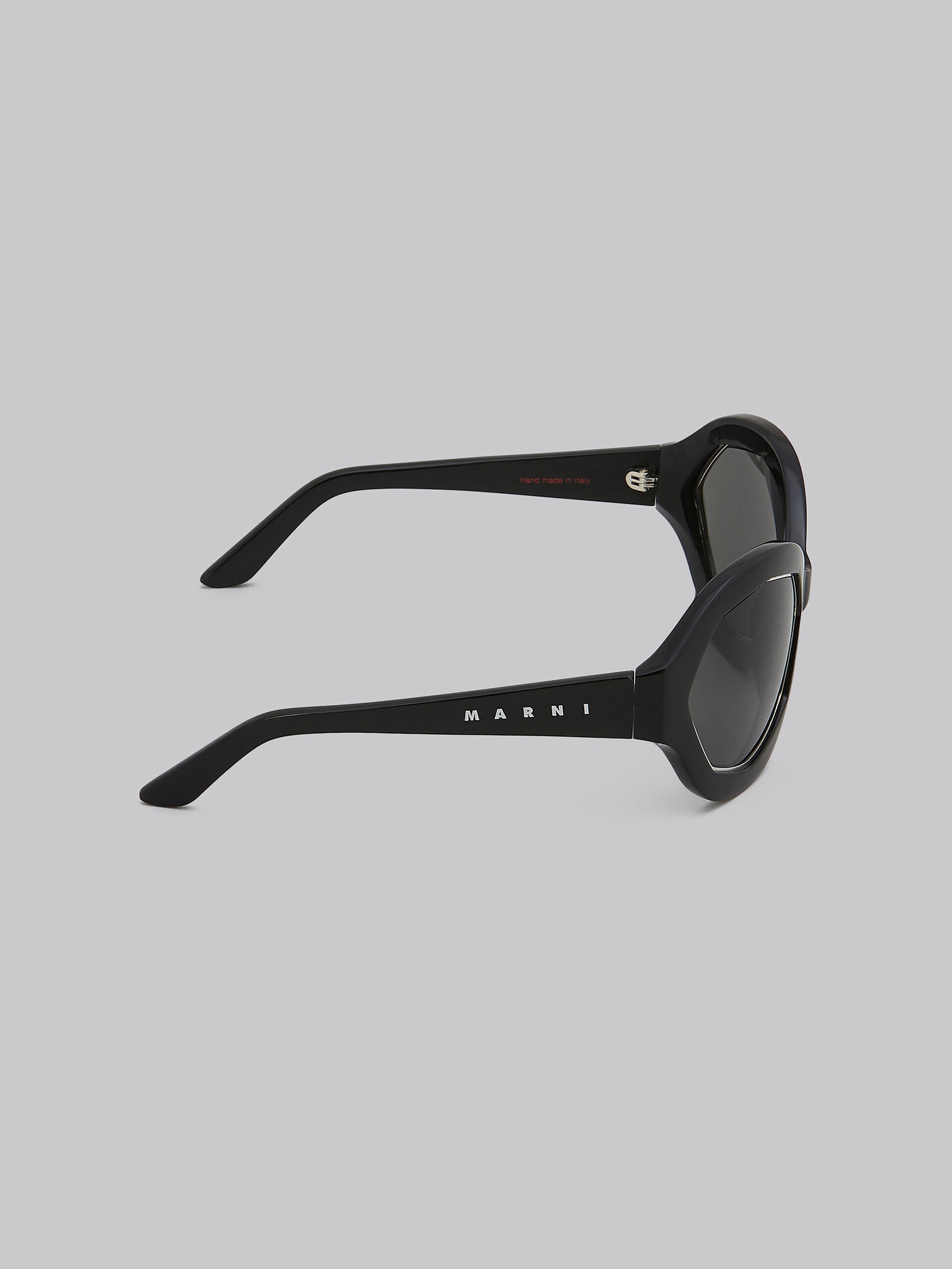 CUMULUS CLOUD BLACK ACETATE AND NYLON SUNGLASSES - 3