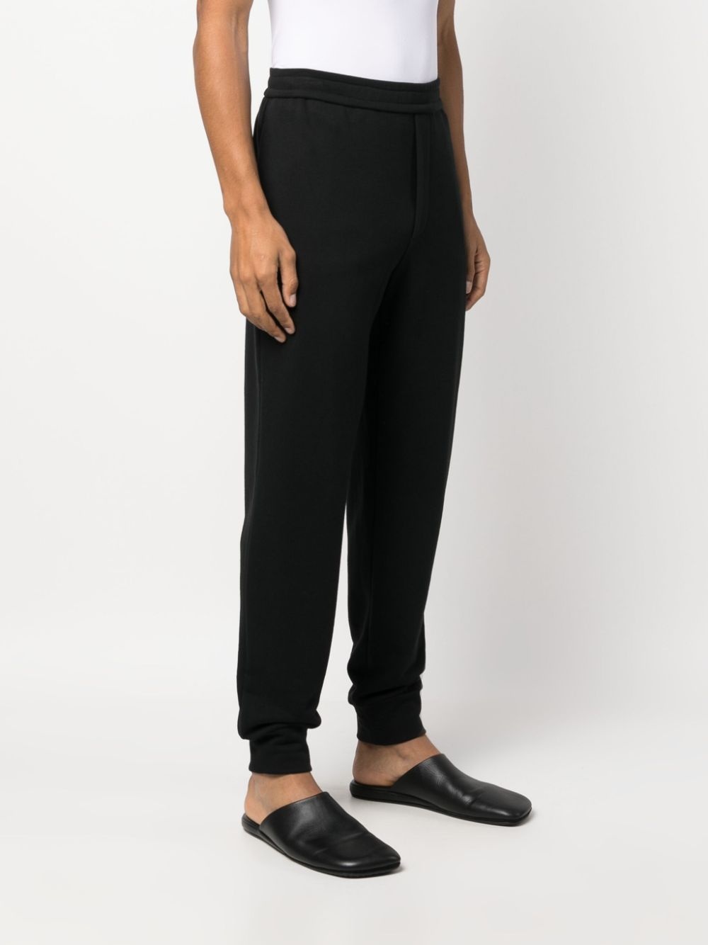 tapered cotton track pants - 3