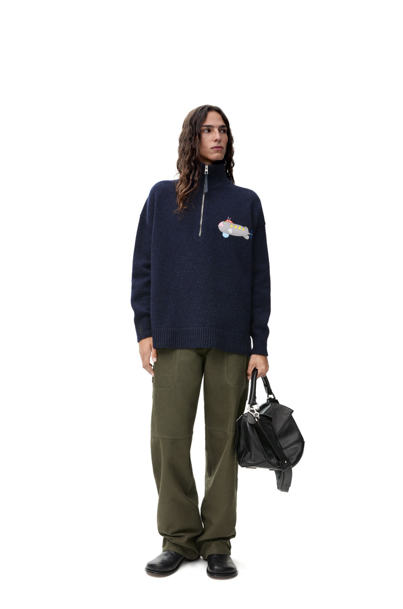 Loewe Zip-up sweater in wool outlook