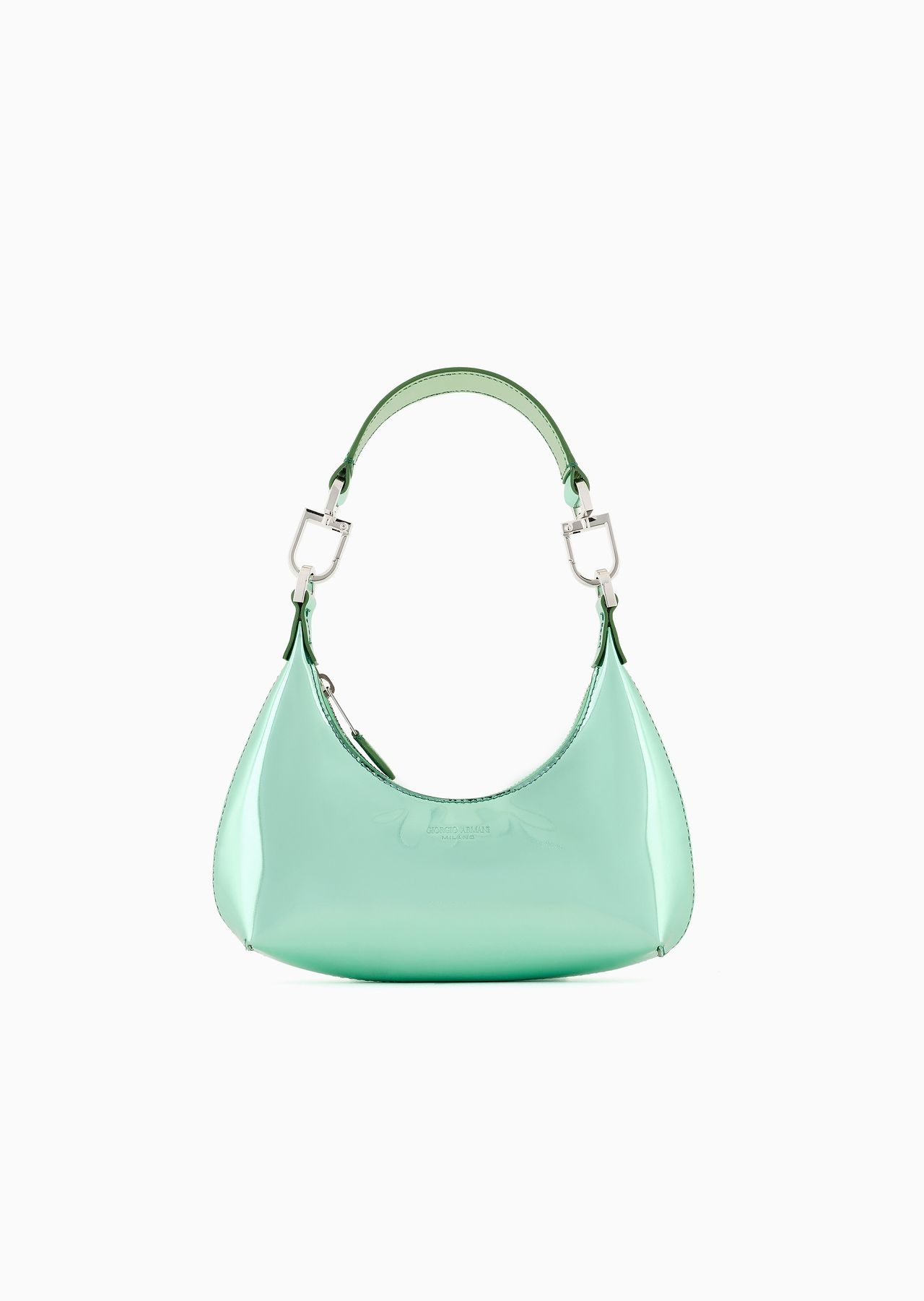 Lamé-leather la Prima mini hobo bag - 1