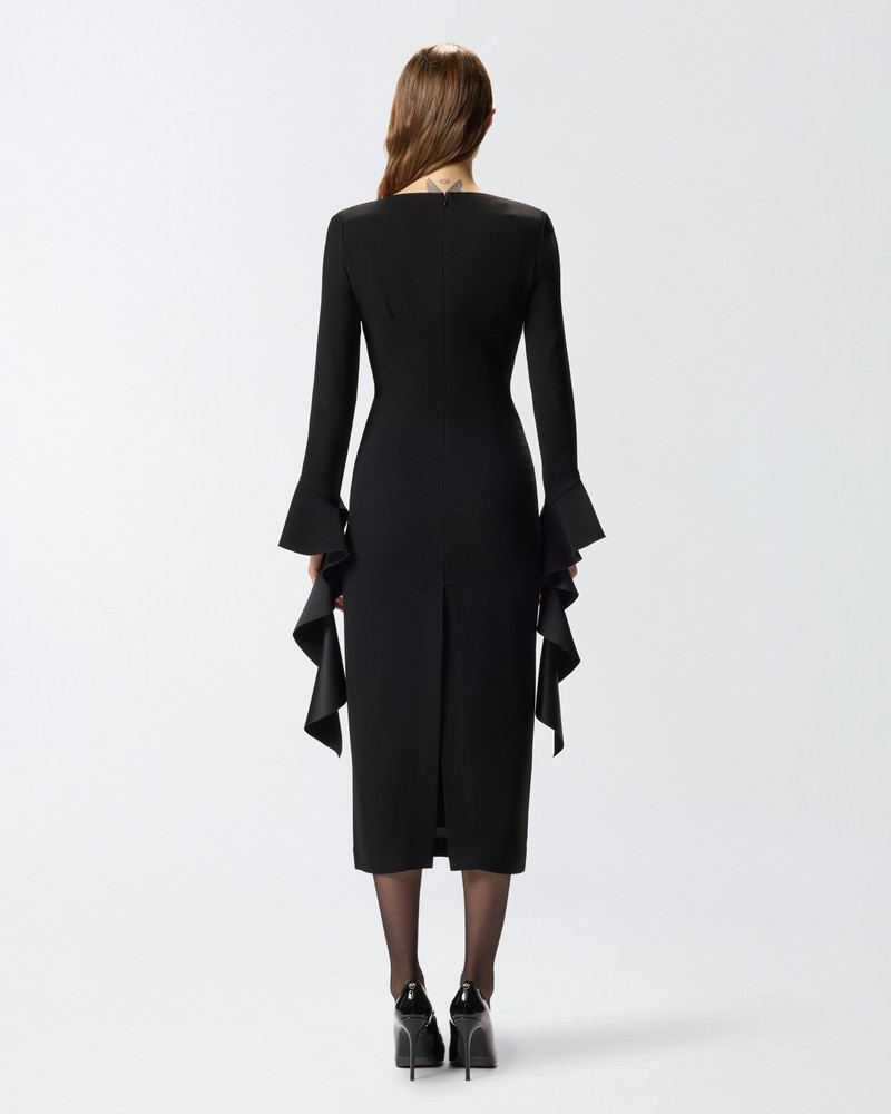 FITTED DRESS WITH FLOUNCES 4