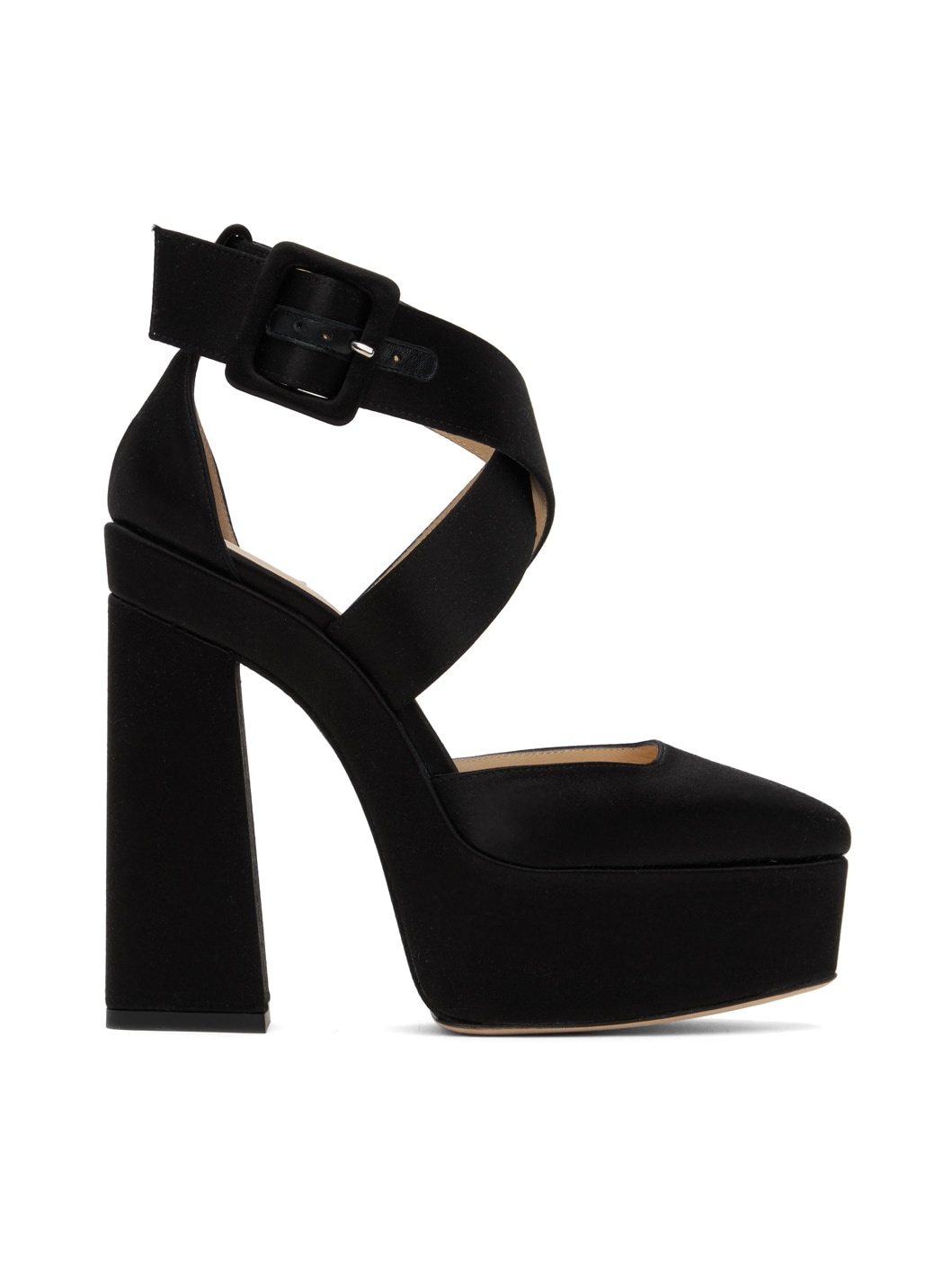 Black Gaia Platform Sandals - 1