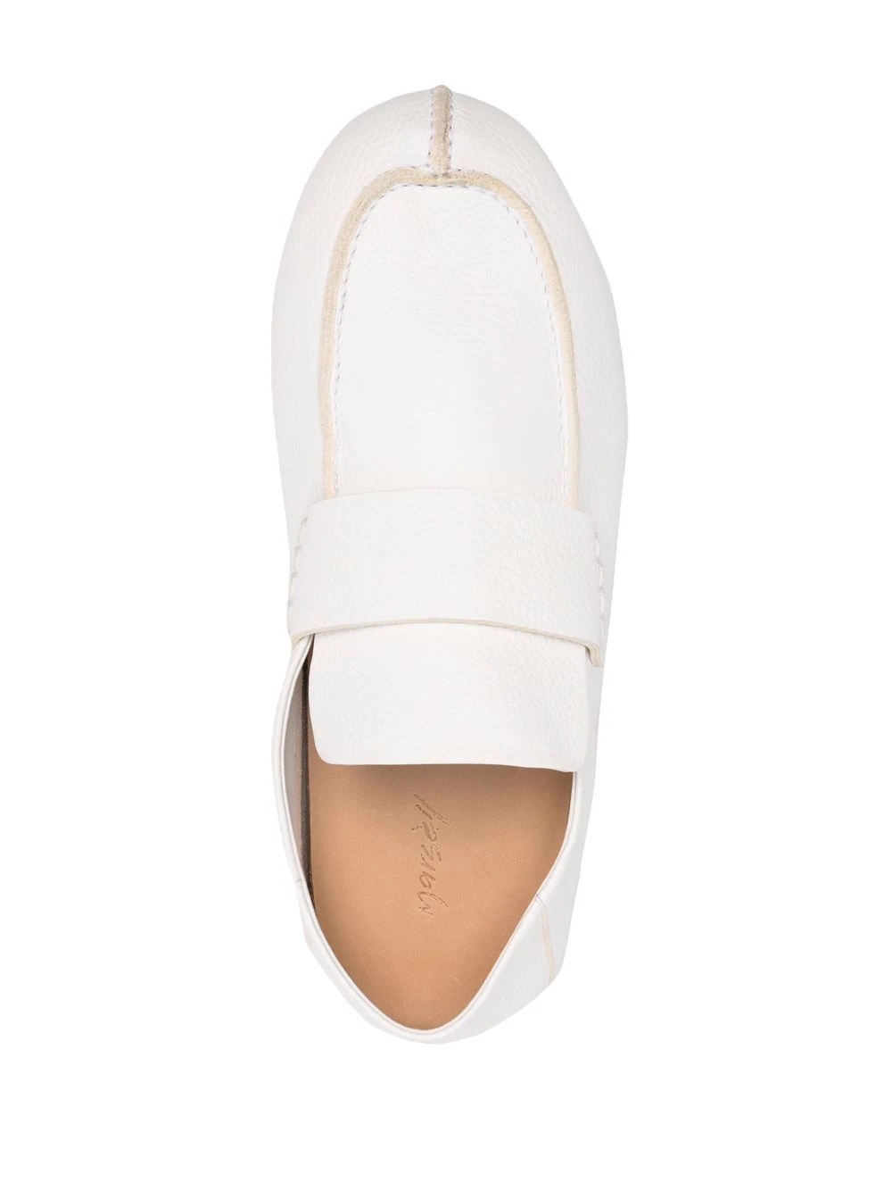 almond-toe leather loafers - 4
