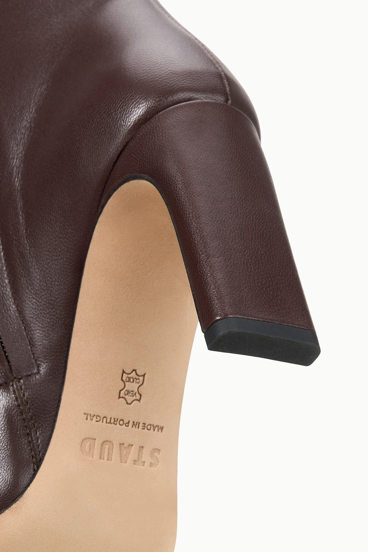 STAUD WALLY ANKLE HIGH HEEL BOOT ESPRESSO - 8