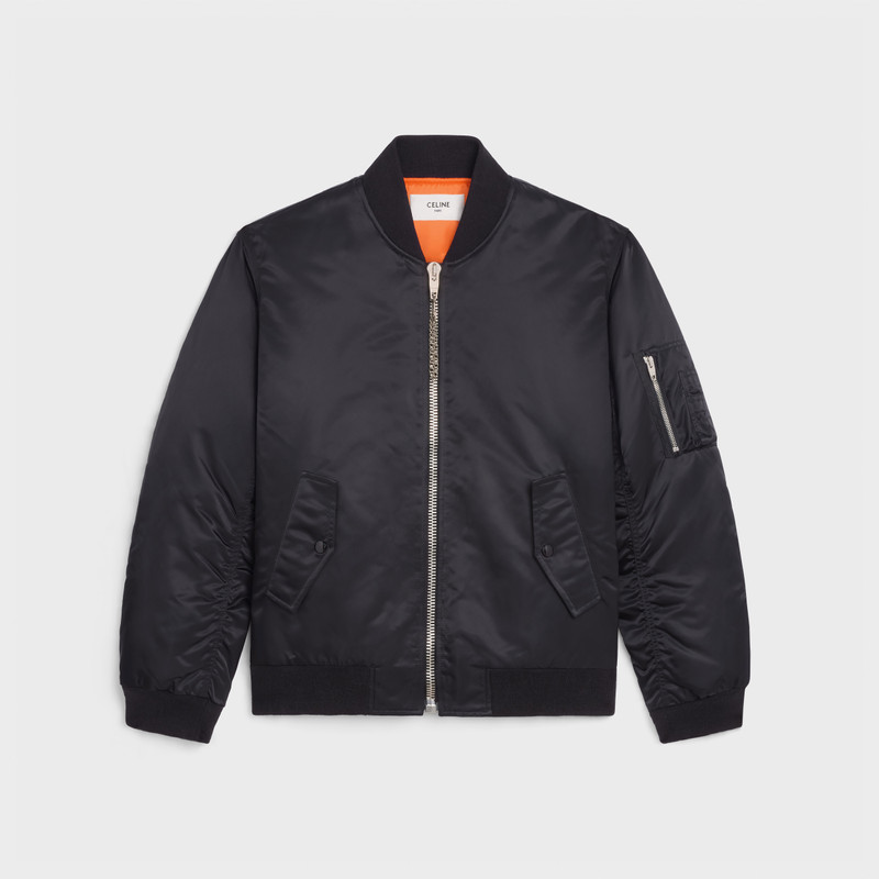 celine bomber jacket in nylon twill 1