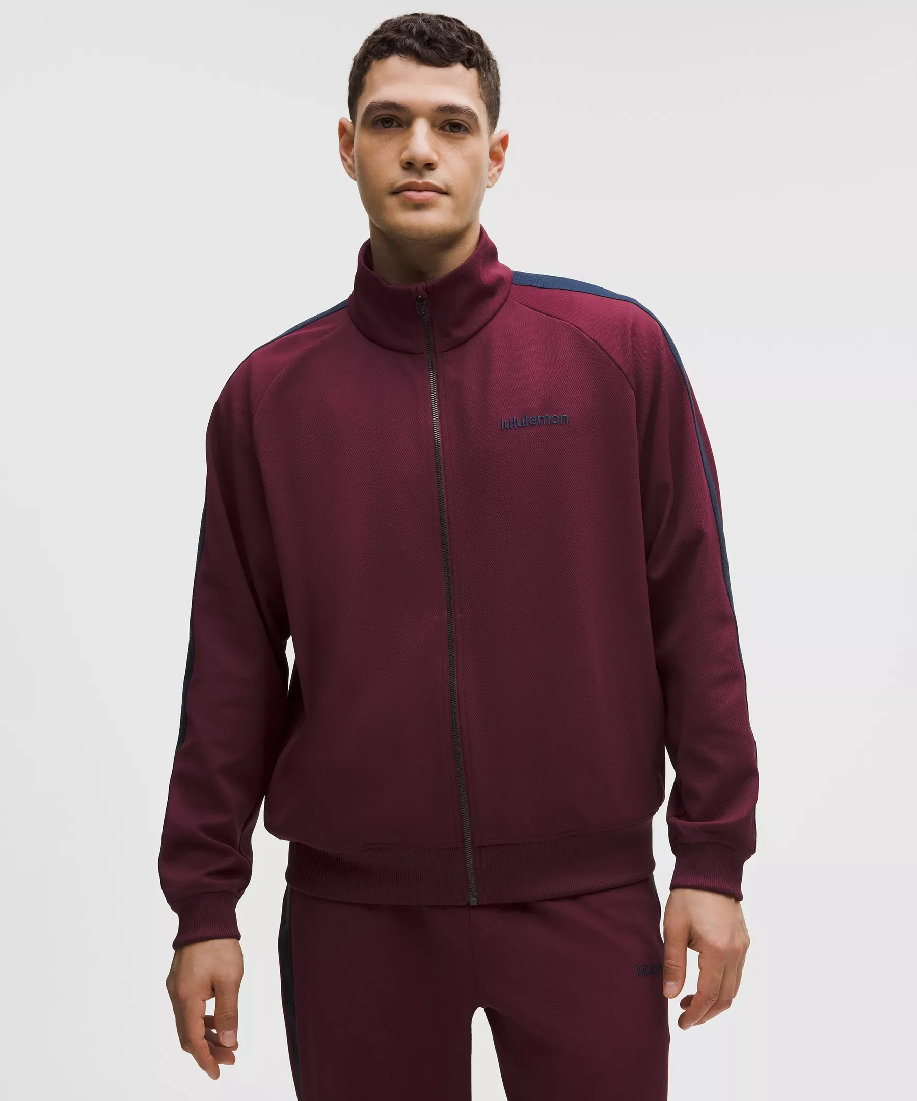 Pique Relaxed-Fit Track Jacket - 1