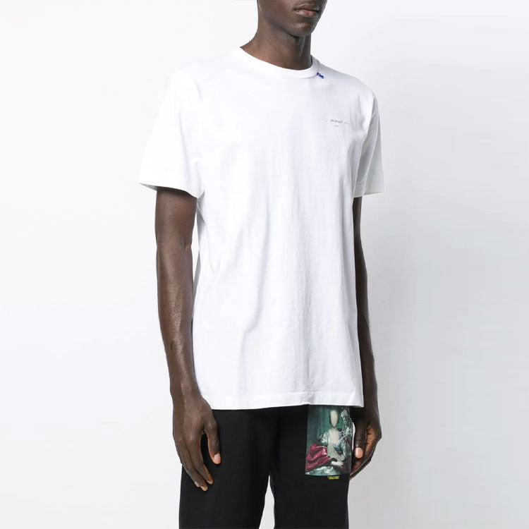 Off-White Crew Neck Pullovers Street Style Cotton Short Sleeves OMAA027E191850030191 - 4