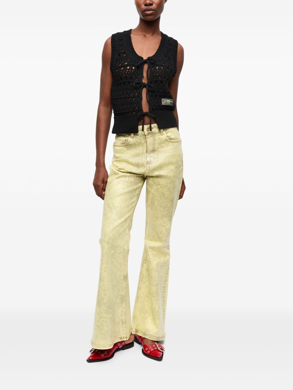bleached-effect jeans - 2
