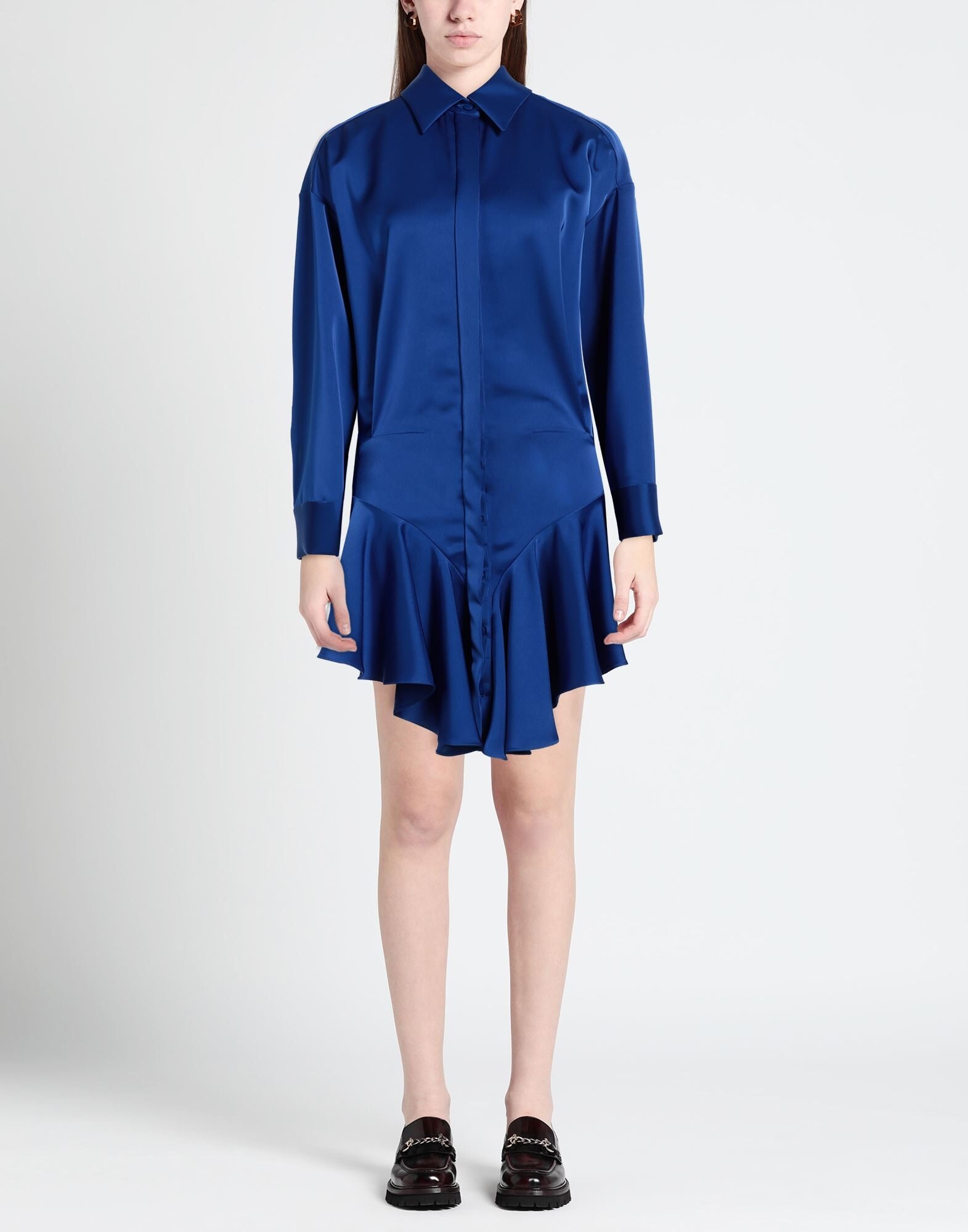 Blue Women's Shirt Dress - 3