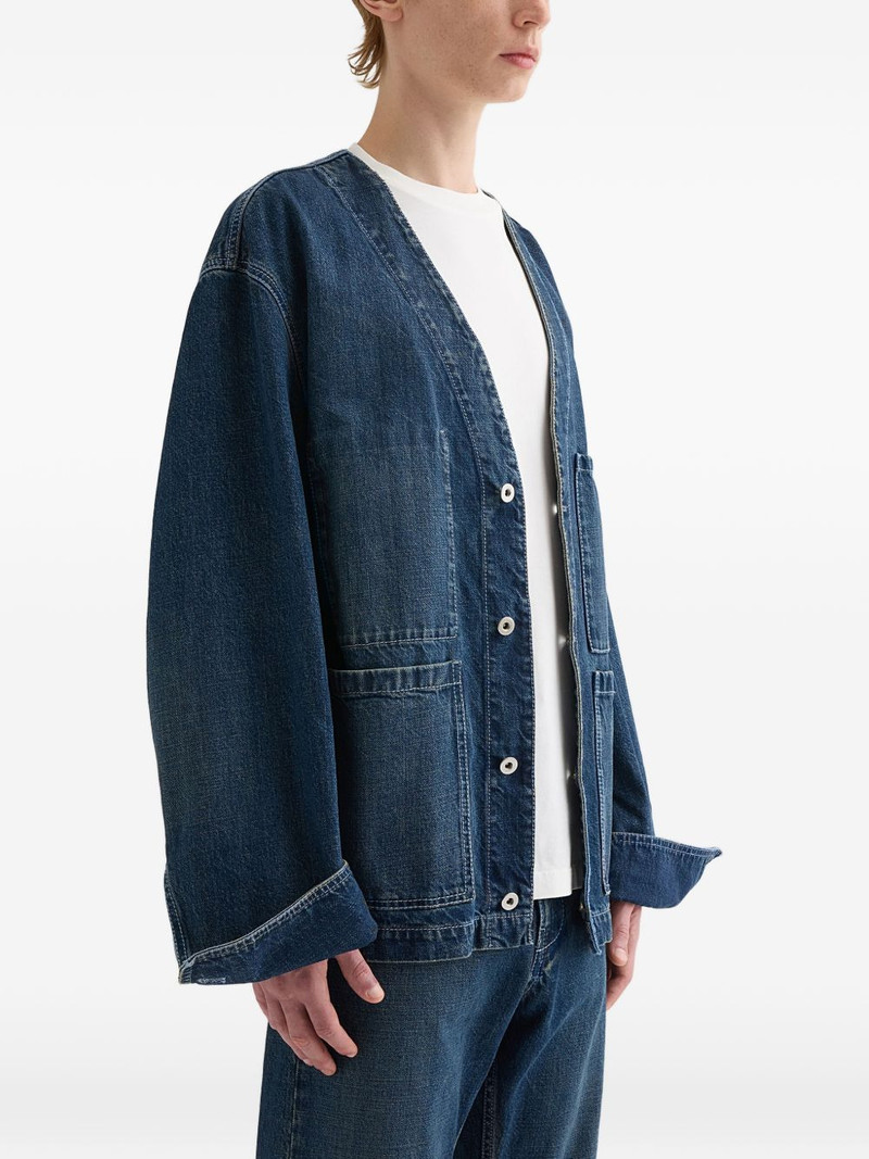 Jil Sander patch pocket cotton shirt jacket outlook