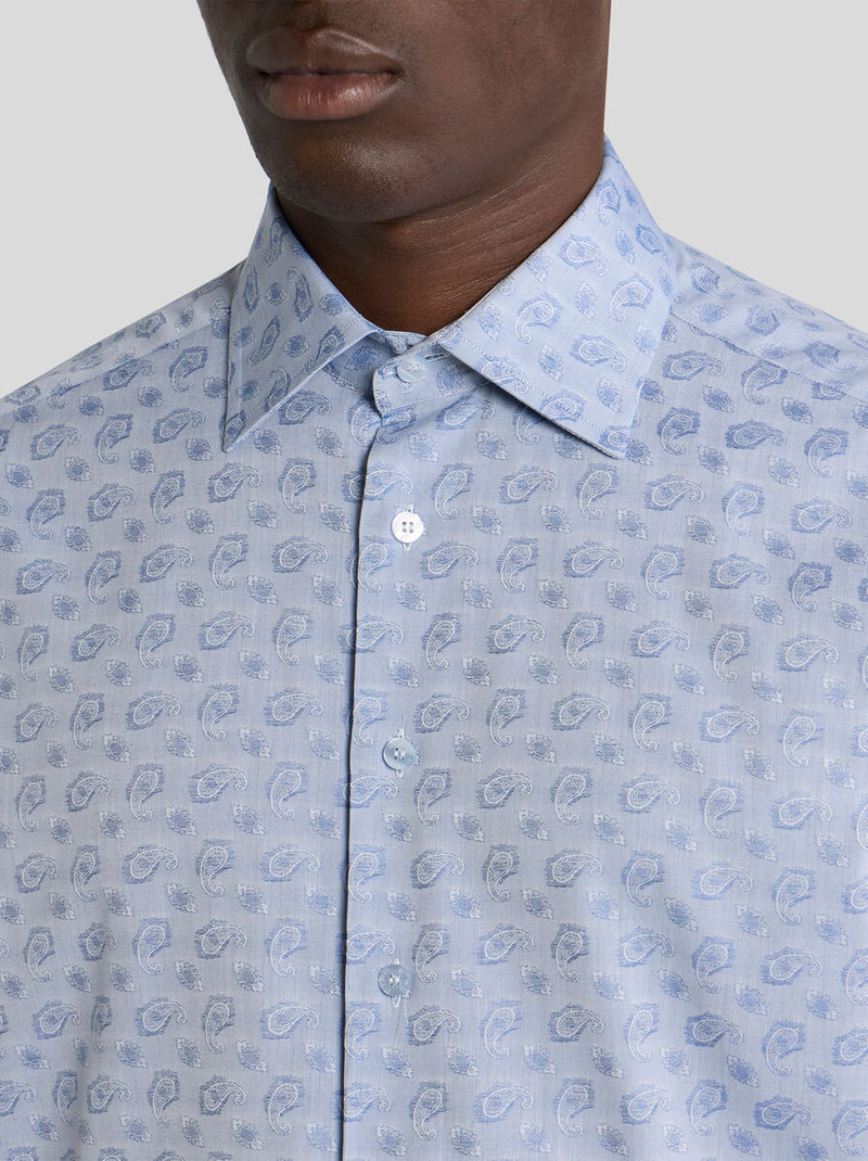 Etro COTTON-BLEND FIL COUPÉ SHIRT WITH MICRO PAISLEY MOTIF outlook