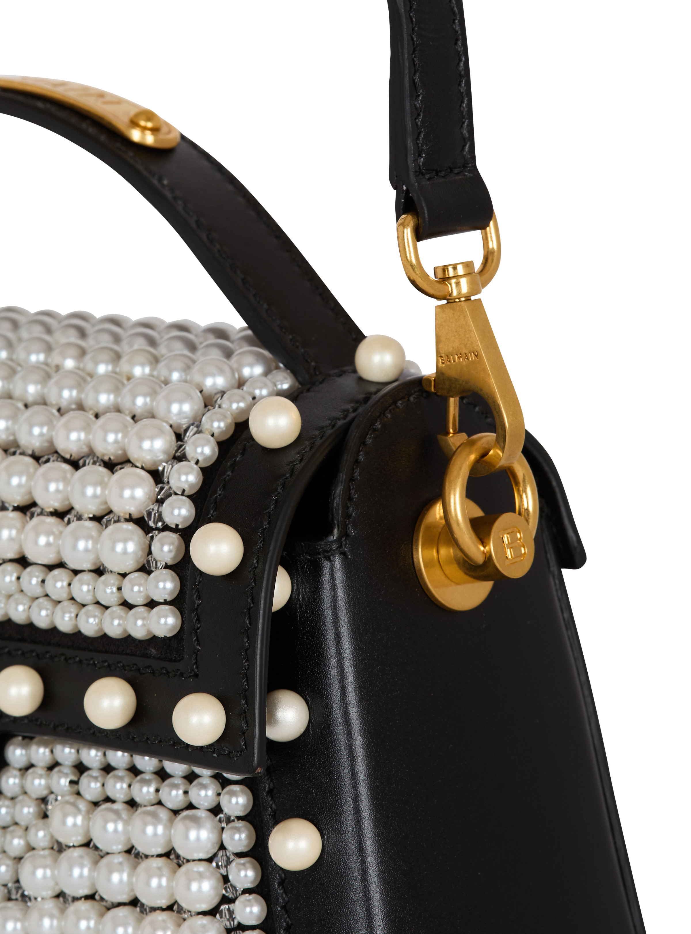 B-Buzz Dynasty bag in leather and embroidered satin - 5