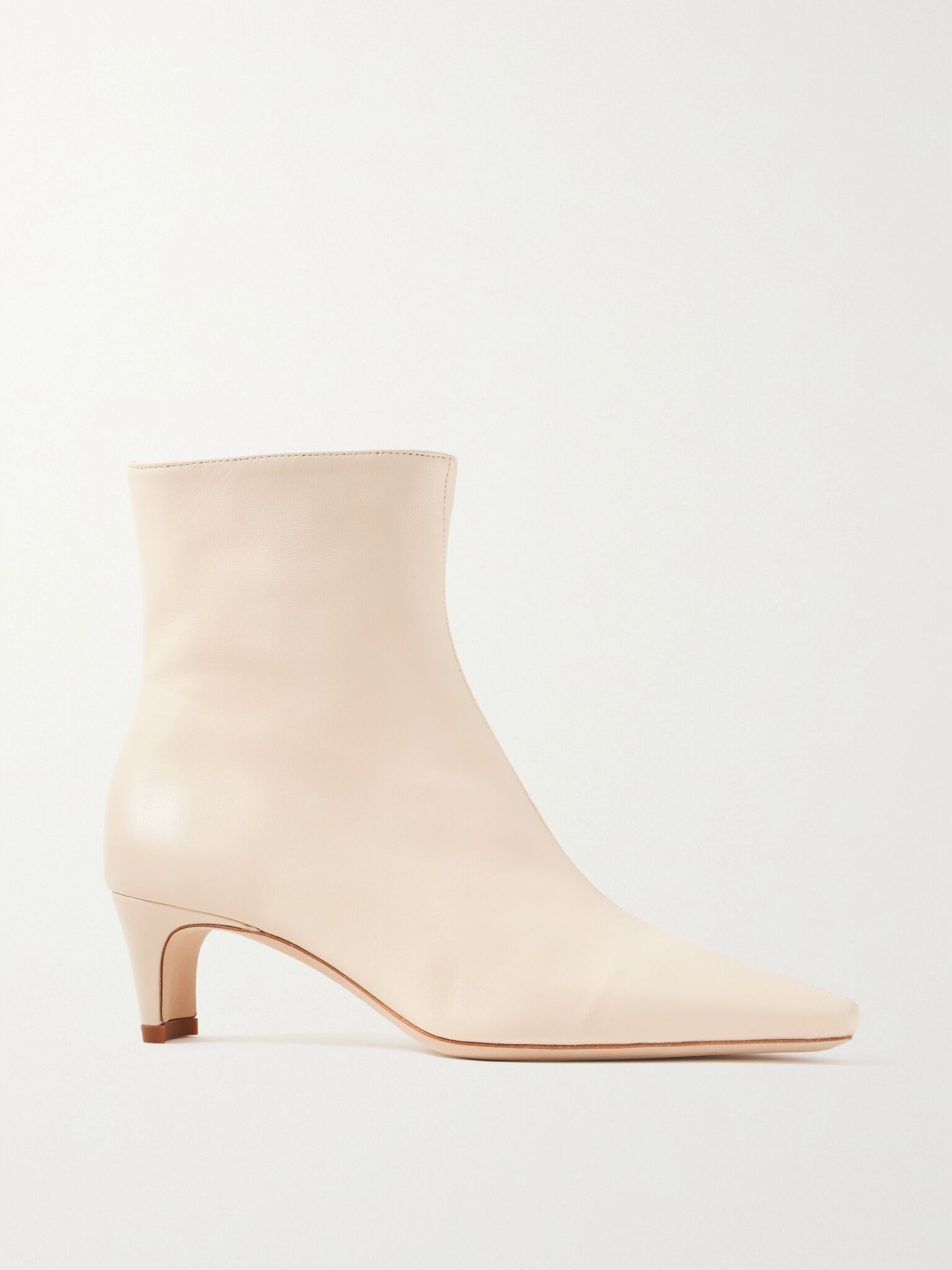 Wally leather ankle boots Cream - 1