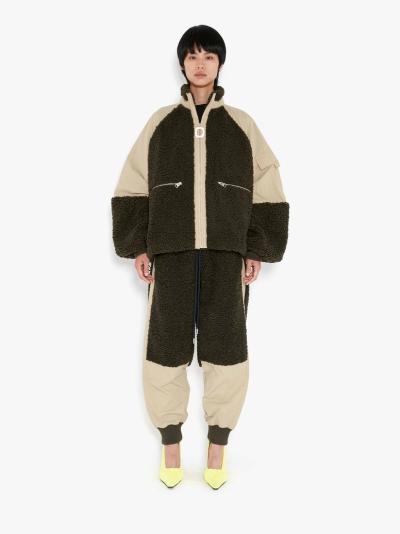 COLOUR BLOCK FLEECE TRACK JACKET 5