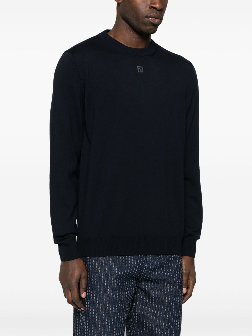 FF-logo plaque sweater - 3