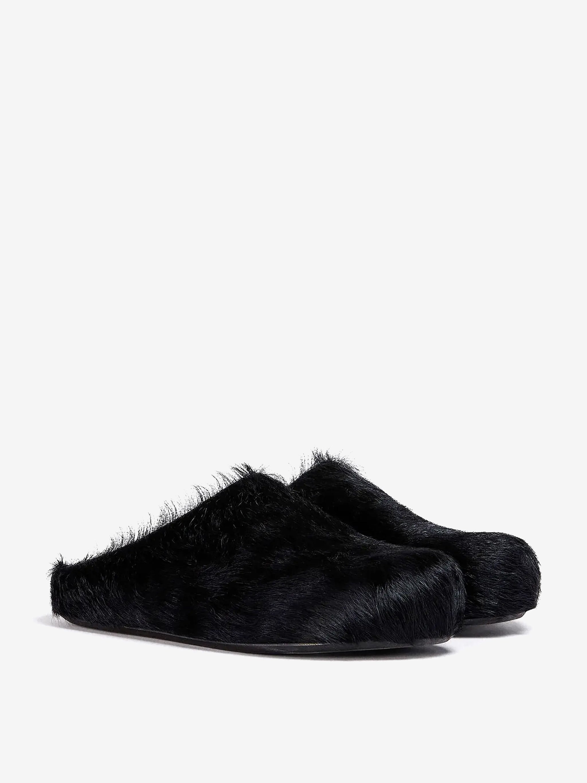 MARNI - Men Long Hair Calf Skin Fussbett Sabot - 2