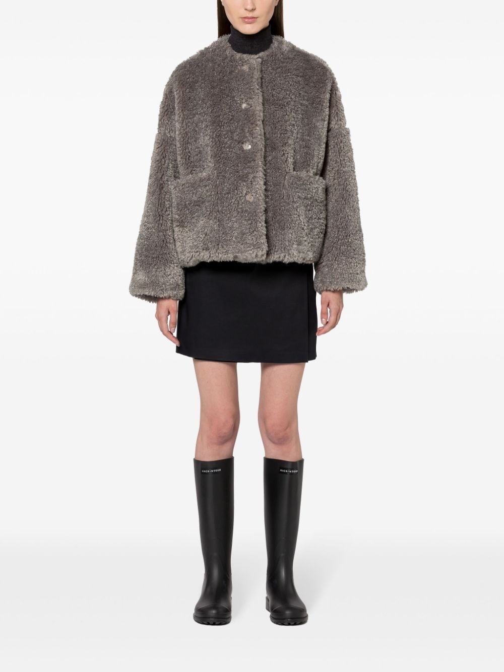 faux-fur jacket - 3