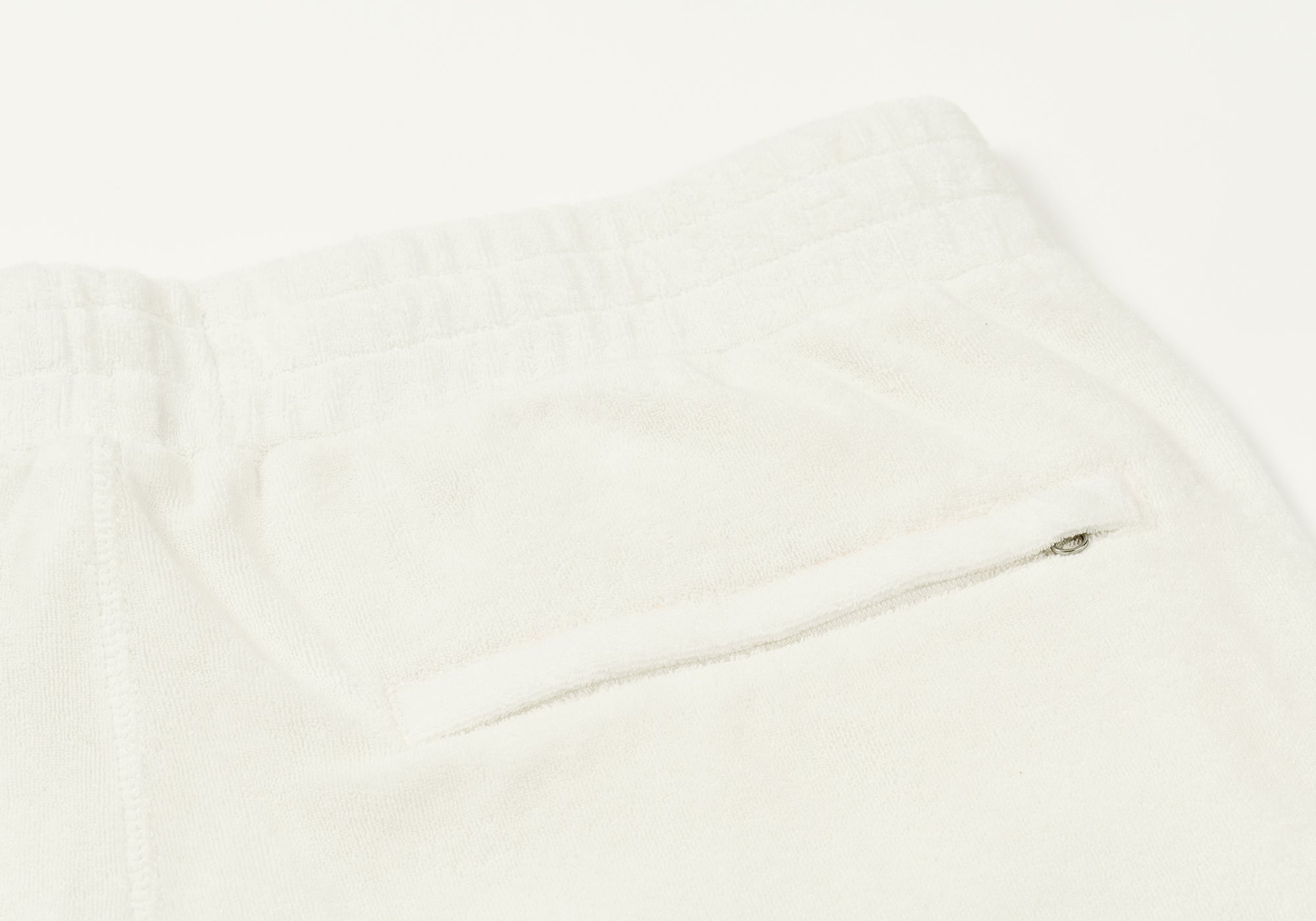 TOWELLING SHORTS WHITE - 4