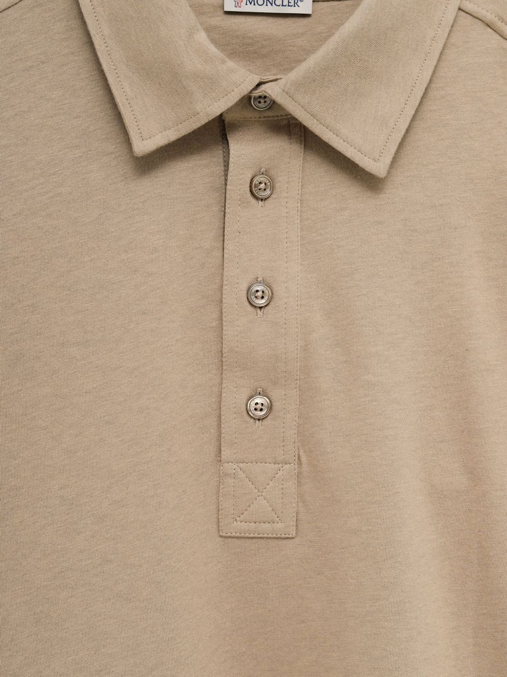 logo-patch button polo shirt - 3