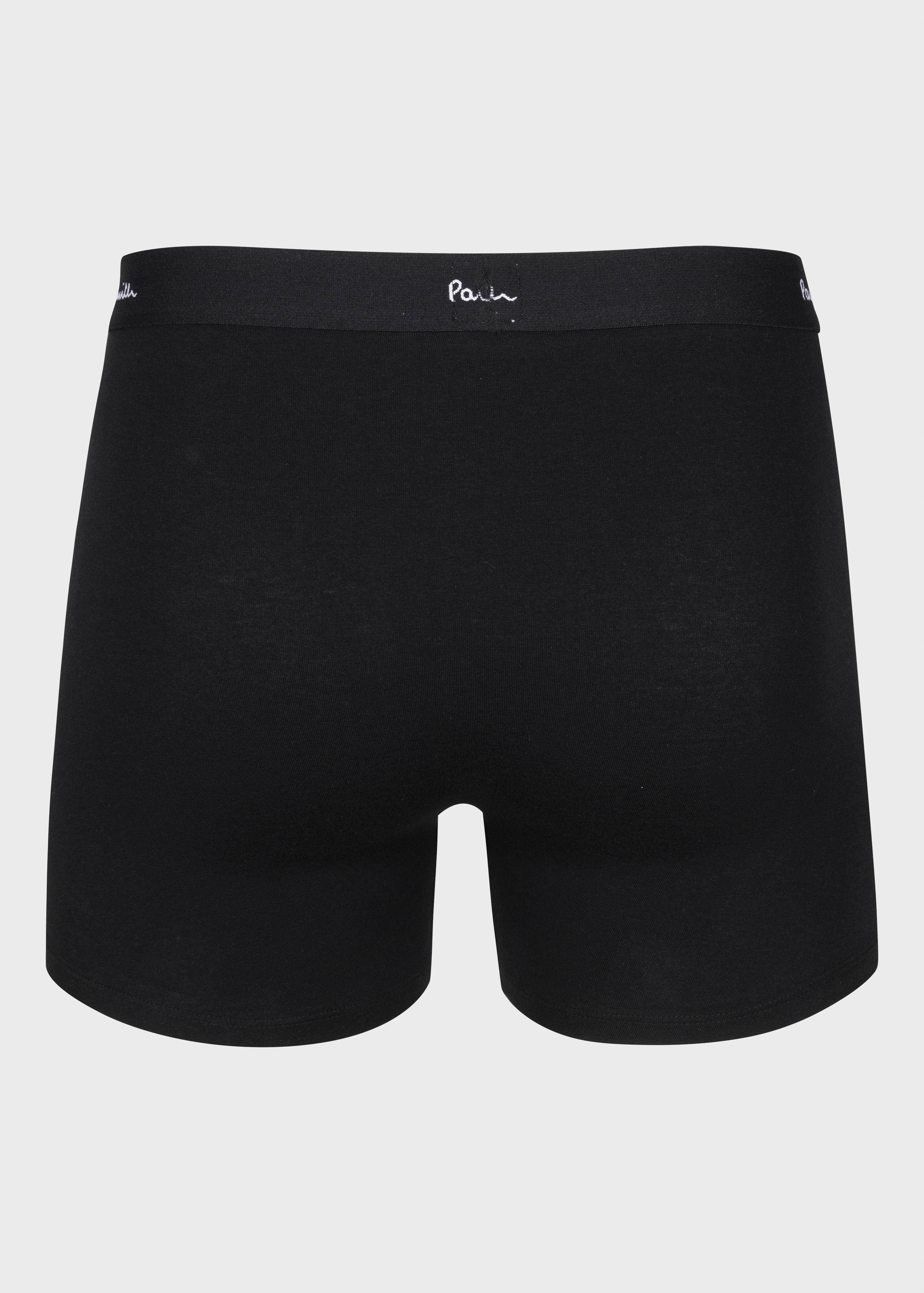 White, Black And Grey Long Boxer Briefs Three Pack - 6