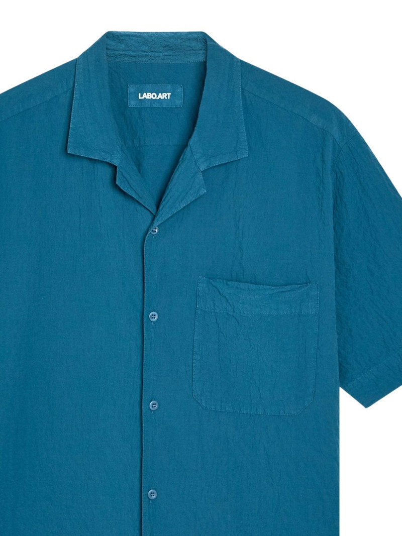 LABO.ART Seersucker pocket button shirt outlook