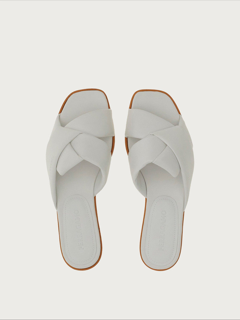 FERRAGAMO Crossover-strap slide outlook