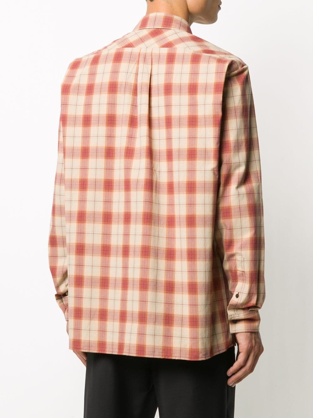 oversized checked flannel shirt - 4