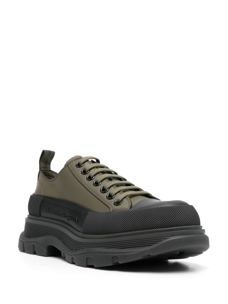 Alexander McQueen Tread Slick leather sneakers outlook